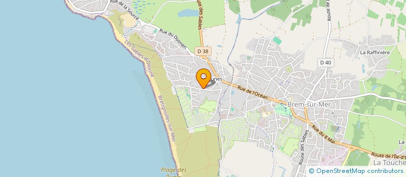 localisation de l'entreprise CYFRA à BRETIGNOLLES-SUR-MER