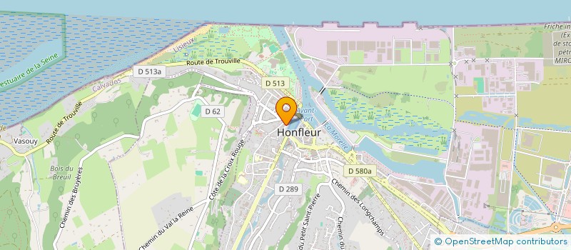 localisation de l'entreprise CYFRE à HONFLEUR