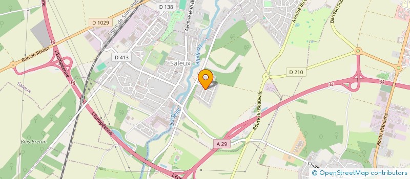 localisation de l'entreprise CYFRED  SALEUX