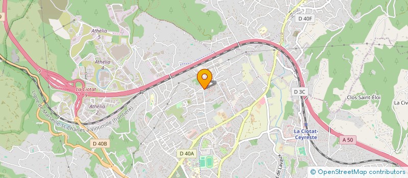 localisation de l'entreprise CYG  LA CIOTAT