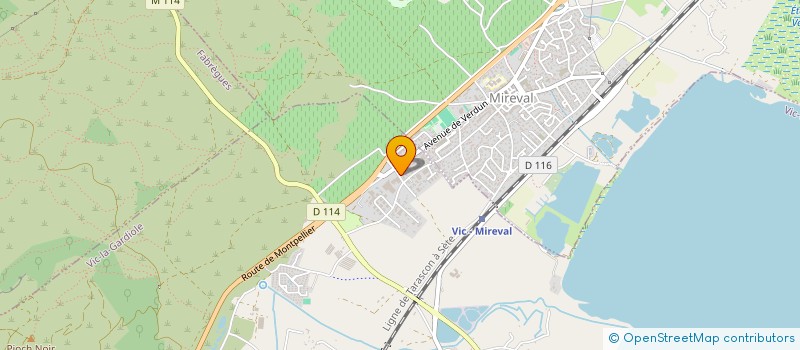 localisation de l'entreprise CYG DISTRIB  VIC-LA-GARDIOLE