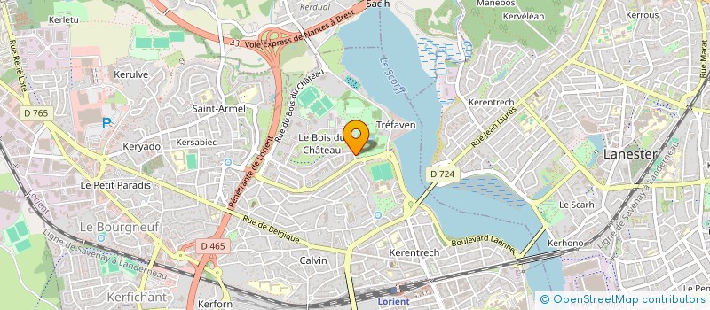 localisation de l'entreprise CYGA FERRY  LORIENT