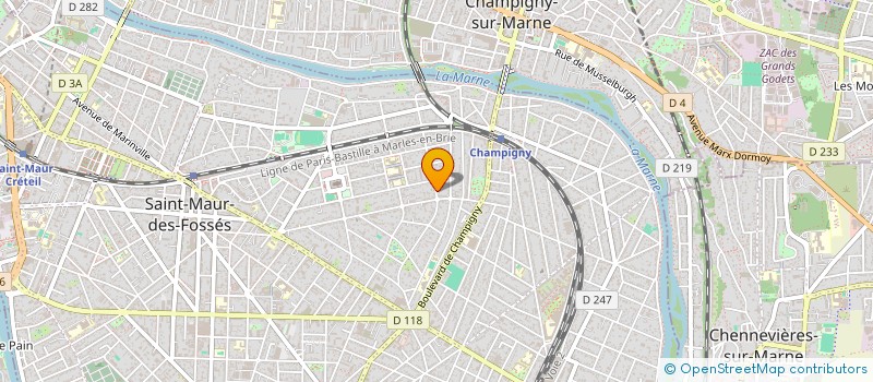 localisation de l'entreprise CYGASAN à SAINT-MAUR-DES-FOSSES