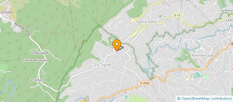 localisation de l'entreprise CYGNE à LE TIGNET