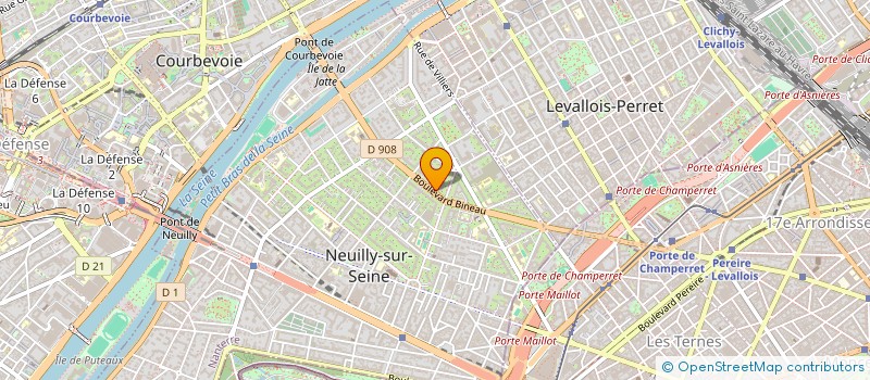 localisation de l'entreprise CYGNE INVEST à NEUILLY-SUR-SEINE
