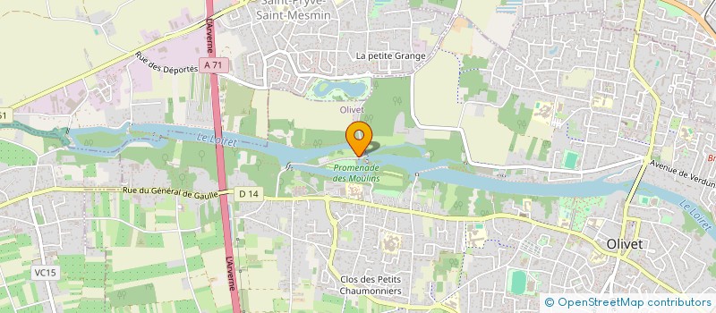 localisation de l'entreprise CYGNUS ATRATUS  OLIVET