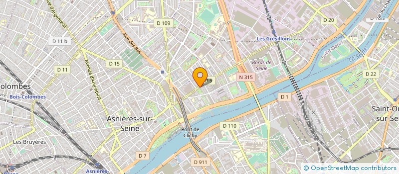 localisation de l'entreprise CYGRAF à ASNIERES-SUR-SEINE