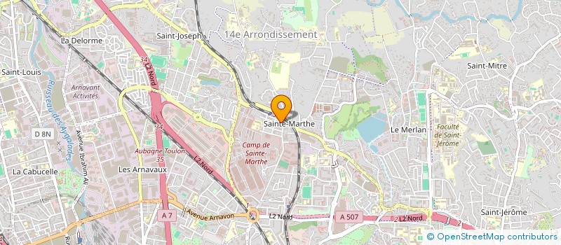 localisation de l'entreprise CYJAN à MARSEILLE