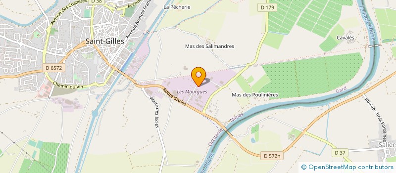 localisation de l'entreprise CYJE-SUD  SAINT-GILLES