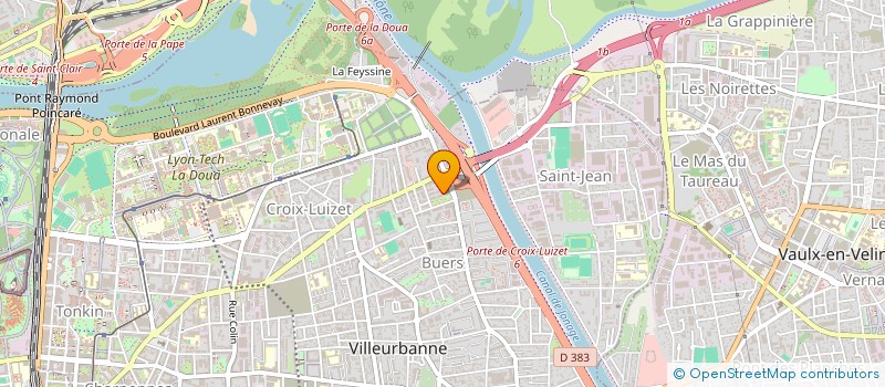 localisation de l'entreprise CYL SERVICES  VILLEURBANNE