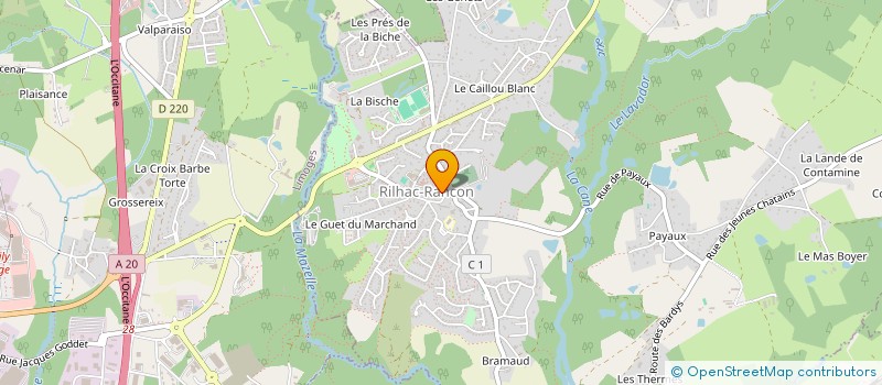 localisation de l'entreprise CYLA  RILHAC-RANCON