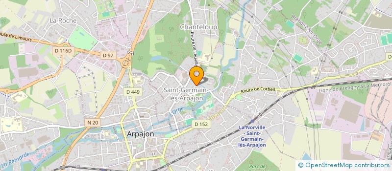 localisation de l'entreprise CYLAB à SAINT-GERMAIN-LES-ARPAJON