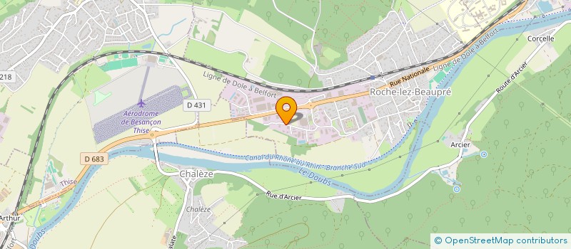 localisation de l'entreprise CYLAS  ROCHE-LEZ-BEAUPRE