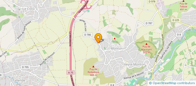 localisation de l'entreprise CYLEMA  VEYRE-MONTON