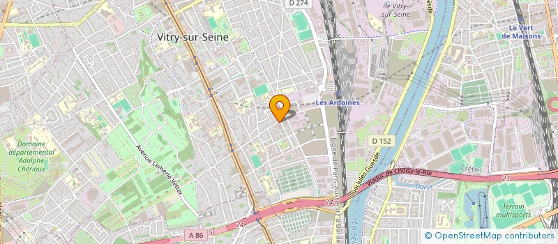localisation de l'entreprise CYLINDRIK FONDATION à VITRY-SUR-SEINE