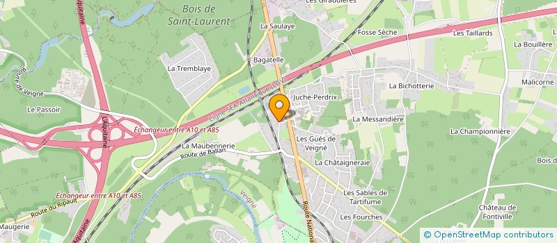 localisation de l'entreprise CYLIRO à VEIGNE