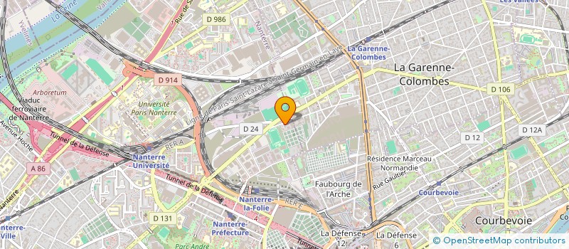 localisation de l'entreprise CYLLENCO à NANTERRE