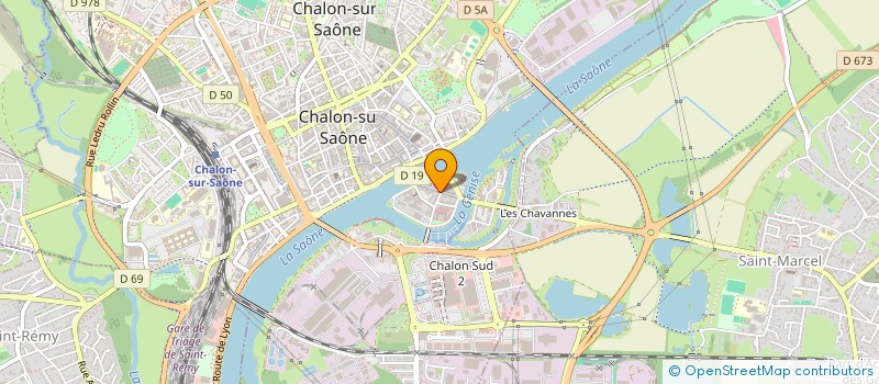 localisation de l'entreprise CYLON à CHALON-SUR-SAONE