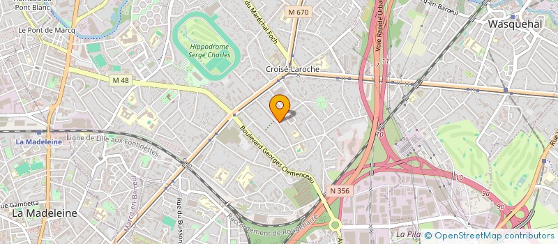 localisation de l'entreprise CYLOSS à MARCQ-EN-BARŒUL