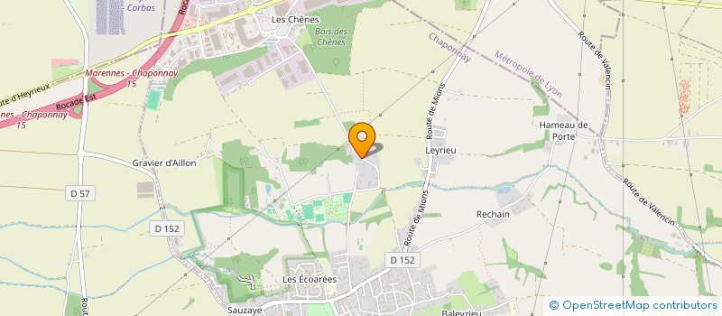 localisation de l'entreprise CYLP  CHAPONNAY