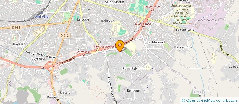 localisation de l'entreprise CYLSAND à ALBI