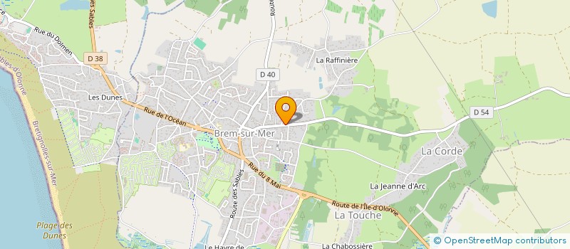 localisation de l'entreprise CYM à BREM-SUR-MER