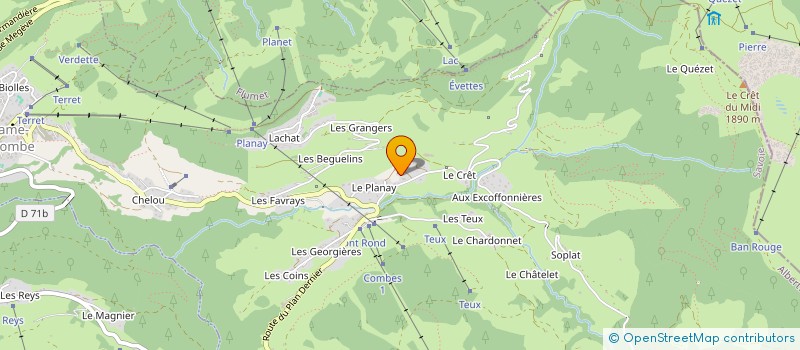 localisation de l'entreprise CYM  NOTRE-DAME-DE-BELLECOMBE