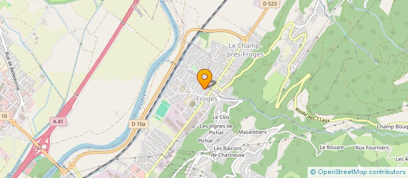 localisation de l'entreprise CYM  FROGES