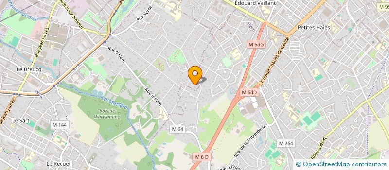 localisation de l'entreprise CYMADAUCEZ. à CROIX