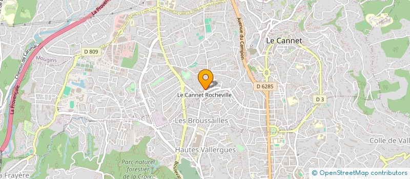 localisation de l'entreprise CYMADE à LE CANNET
