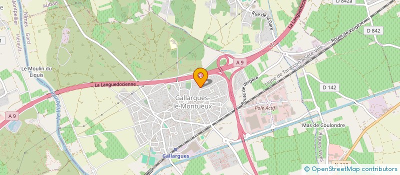 localisation de l'entreprise CYMAE  GALLARGUES-LE-MONTUEUX