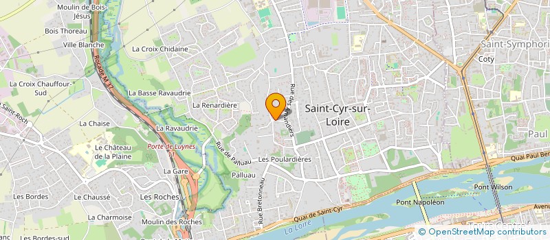 localisation de l'entreprise CYMAFI à SAINT-CYR-SUR-LOIRE