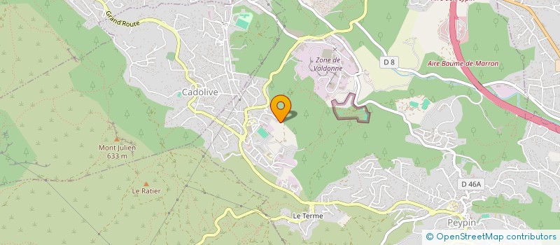 localisation de l'entreprise CYMALO à PEYPIN