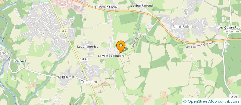 localisation de l'entreprise CYMALOU  LANVALLAY