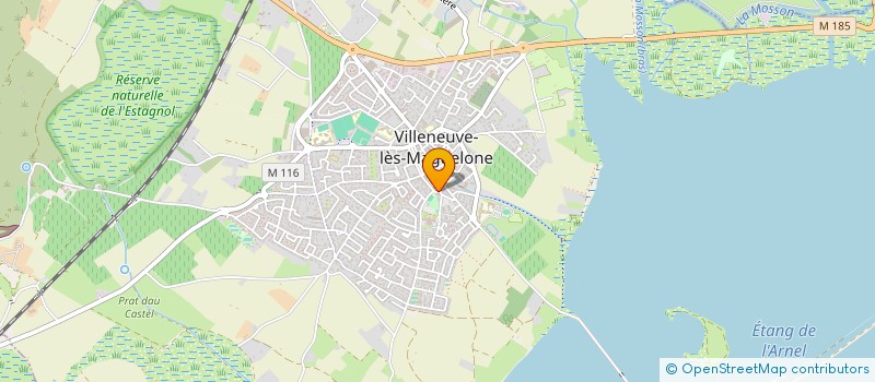 localisation de l'entreprise CYMAN  VILLENEUVE-LES-MAGUELONE