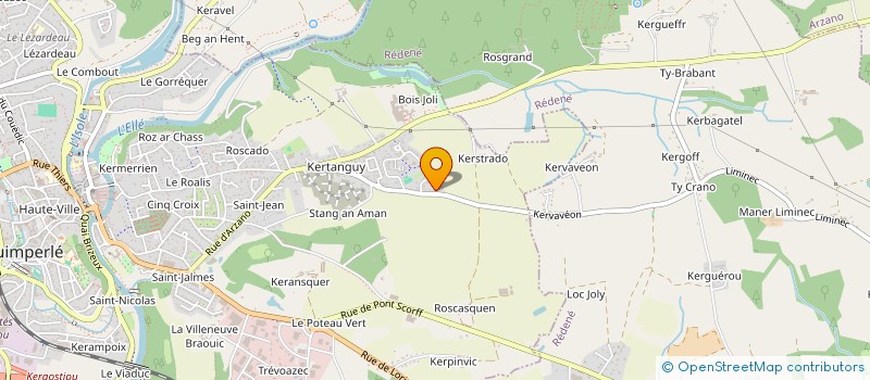 localisation de l'entreprise CYMANE  QUIMPERLE