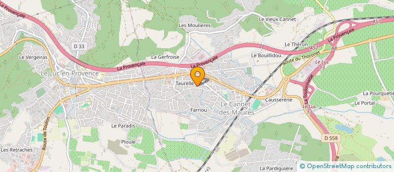 localisation de l'entreprise CYMAR  LE CANNET-DES-MAURES