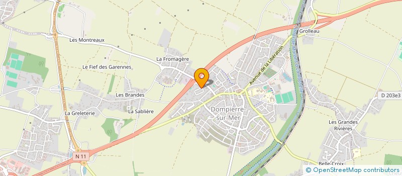 localisation de l'entreprise CYMATH FINANCES  DOMPIERRE-SUR-MER