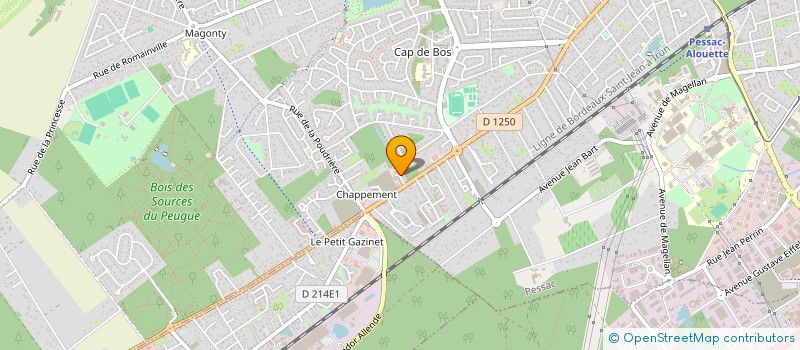 localisation de l'entreprise CYMATHEAU  PESSAC