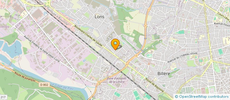 localisation de l'entreprise CYMAVEM à LONS