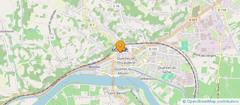 localisation de l'entreprise CYMB  MOISSAC