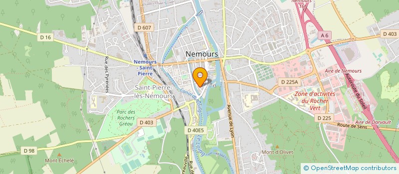 localisation de l'entreprise CYMBELINE à NEMOURS