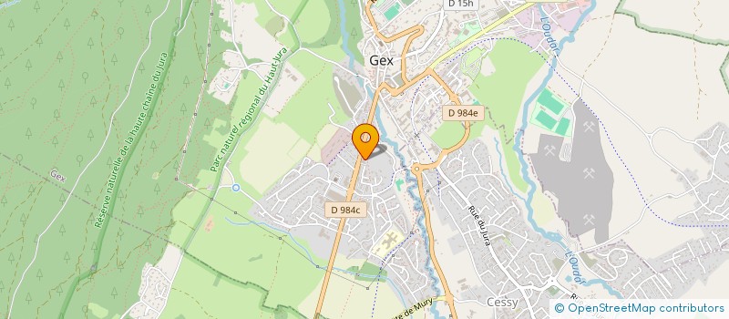 localisation de l'entreprise CYMCA  GEX