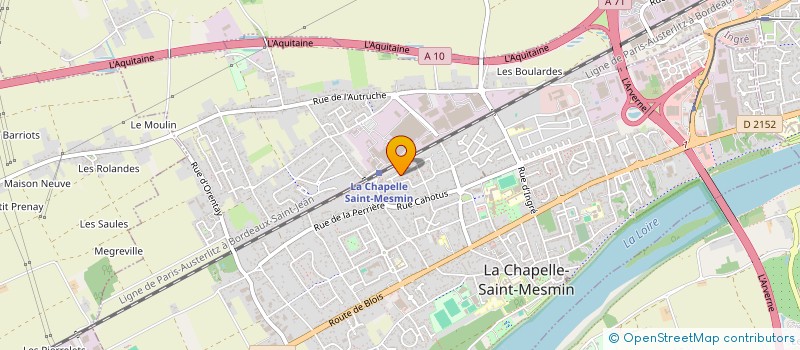 localisation de l'entreprise CYMDES LOCATION à LA CHAPELLE-SAINT-MESMIN