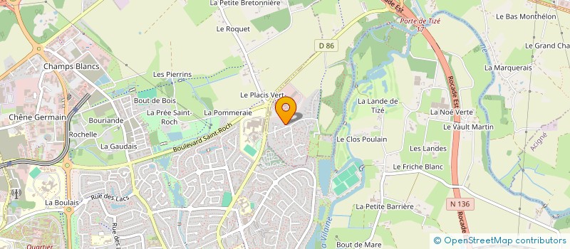 localisation de l'entreprise CYME  THORIGNE-FOUILLARD