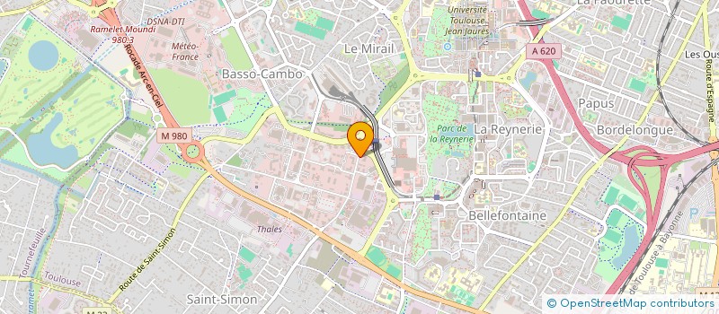 localisation de l'entreprise CYME à TOULOUSE