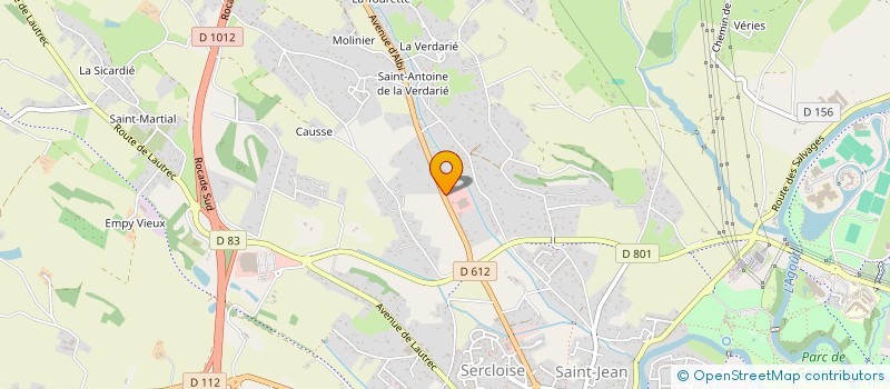 localisation de l'entreprise CYMM  LABRUGUIERE