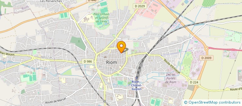 localisation de l'entreprise CYMMO  RIOM