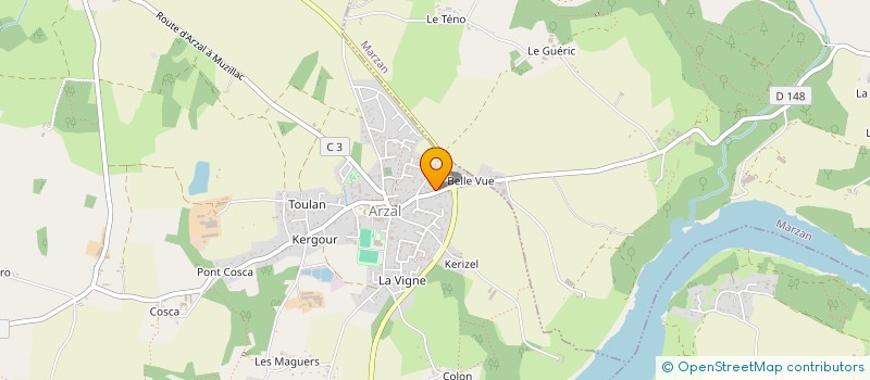 localisation de l'entreprise CYMONE CONSEIL  ARZAL