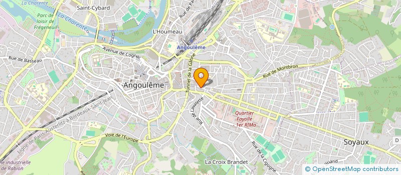 localisation de l'entreprise CYMONT à ANGOULEME